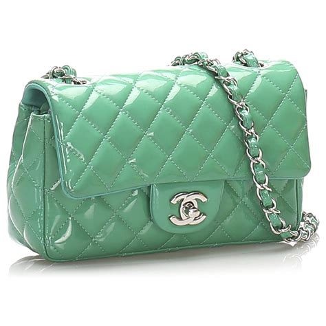 chanel patent mini